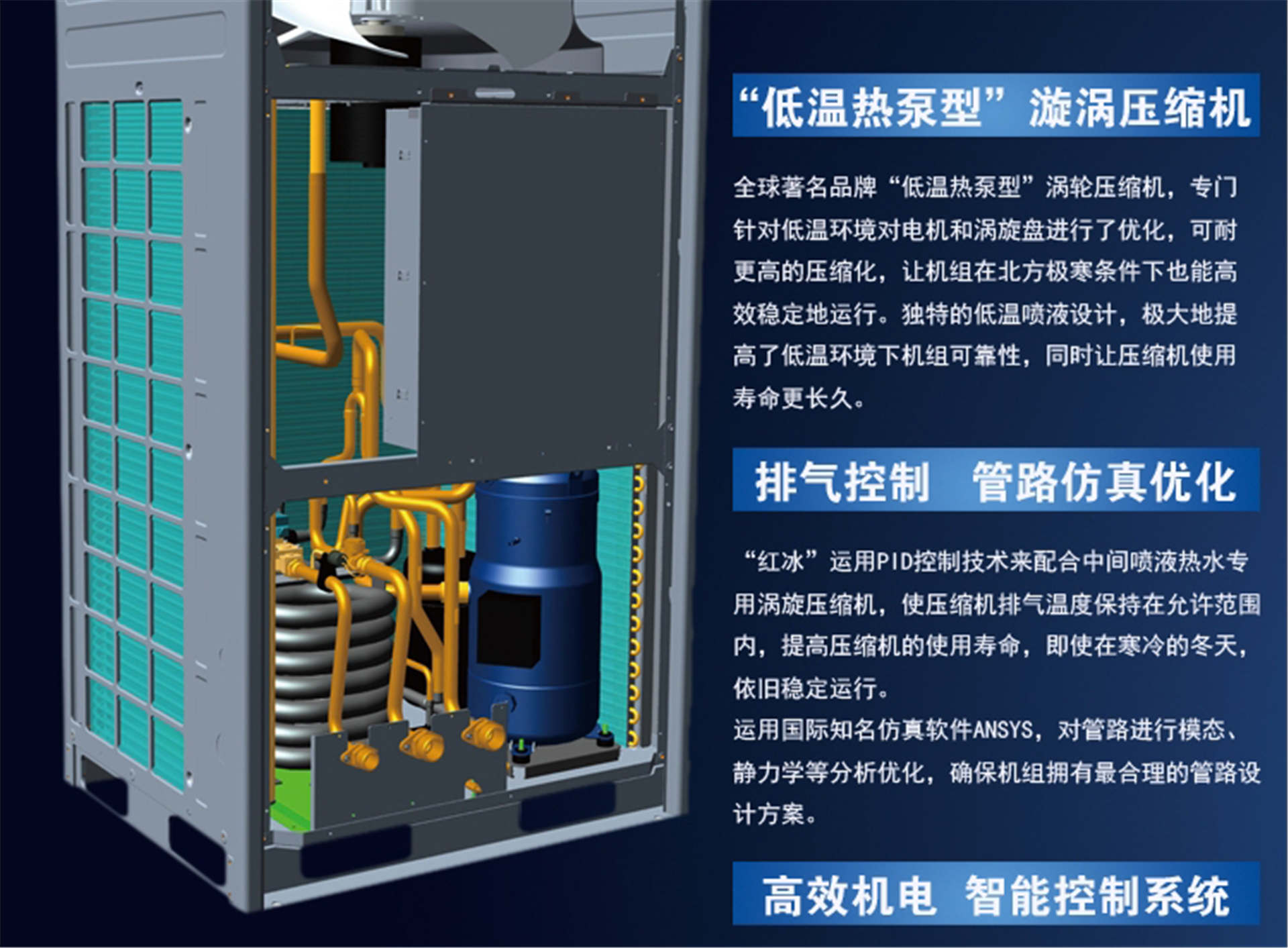 格力(Gree)空气能热水器红冰KFRS-30ZRe/NaB2S直热循环大型商用热水机组